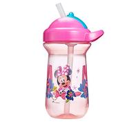 The First Years Flip-Top Straw Cup for Toddlers, Disney Mickey Mouse, 10 Ounce