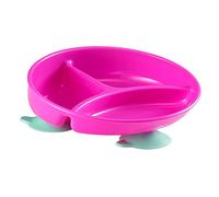 The First Years Inside Scoop Suction Sectioned Plate, Red/Teal