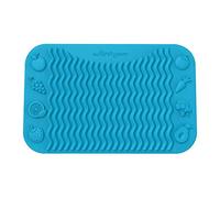 The First Years SenseAbles Finger Foods Placemat - Silicone Feeding Mat for Baby High Chairs or Table - Dishwasher Safe - Blue