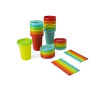 The First Years Take & Toss Toddler Straw Cups, Spill Proof Cups with Lids and Snap Straws, Toddler Feeding Supplies and Party Supplies