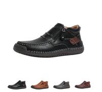 The First Young Driving Boots Men,Handmade Premium Leather Slip On Driving Boots,Thefirstyoung Mens Slip Ons (black,12)