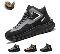 The First Young Safety Work Orthopedic Hiking Boots for Men Thefirstyoung Steeltoe Boots Outdoor Work Boot (Grey,13)