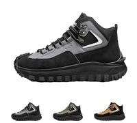 The First Young Shoes Men, Thefirstyoung Safety Work Orthopedic Boots, Puncture Proof Slip On Sneakers (Gray,6)