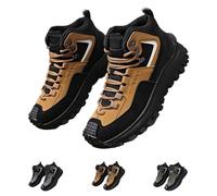 The First Young Shoes Men, Thefirstyoung Steeltoe Boots,Men's Outdoor Hiking Safety Work Boots (Khaki,40)