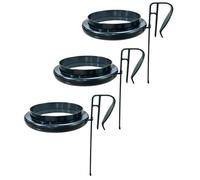 The Fish Food Ring, 3 Pieces Clip On Circular Float, Turtle Feeding Ring, Frameless Aquariums Suitable for Guppy Turtles and Freshwater and