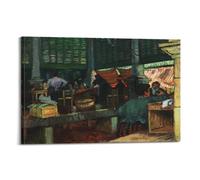 The Fish Market, Marseille by Raoul Dufy Painting Art Poster Wall Art Canvas Prints Hanging Picture Home Decors Idea 24x36inch(60x90cm)