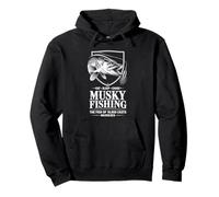 The Fish Of Ten Thousand Casts Musky Angler Outdoorsman Pullover Hoodie