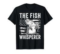 The Fish Whisperer US Flag Fishing T-Shirt