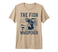 The Fish Whisperer US Flag Funny Fishing Premium T-Shirt
