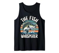 The Fish Whisperer Vintage Fishing Angler Fisherman Tank Top