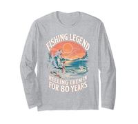 The Fishing Legend 80 Years of Reeling Them in Long Sleeve T-Shirt