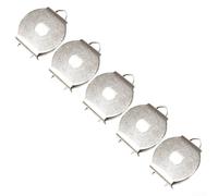 The fishing reel enhancement set of five stainless steel wire cup sound click holders (C)