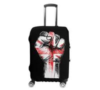 The Fist and The British Flag Luggage Case Cover Protective Suitcase Covers Anti Scratch Baggage Washable Fits 19-32 Inch M