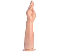Master Series The Fister Hand & Forearm Dildo, Realistic Lifelike Sex Toy with Suction Cup for Hands Free Fisting, Body Safe, Light Flesh Colored, Easy to Clean, 15 Inch Length
