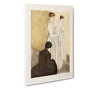 The Fitting By Mary Cassatt Canvas Print | Gallery Wrapped 30mm Frame Wall Art | 30x20 inches | Ready to Hang | Impressionist Picture | Living Room Bedroom Lounge Office