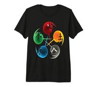 The Five Elements of Qigong, Tai Chi Tshirt. Premium T-Shirt