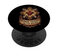 The Five Holy Wounds of Christ Latin Mass Catholic PopSockets Adhesive PopGrip