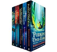 The Five Realms Series Books 1 - 5 Collection Set by Kieran Larwood (Legend of Podkin One-Ear, Gift of Dark Hollow, Beasts of Grimheart, Uki and the Outcasts & Uki and the Swamp Spirit)