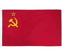 The Flag Company USSR Flag - Soviet Union - 3x5 ft - Red - Independence Day
