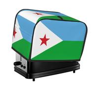 The Flag of Djibouti toaster cover is suitable for 2 small toaster covers with wide slots and comes with a storage pocket to meet diverse baking needs.