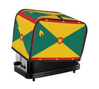 The Flag of Grenada toaster cover is suitable for 2 small toaster covers with wide slots and comes with a storage pocket to meet diverse baking needs.