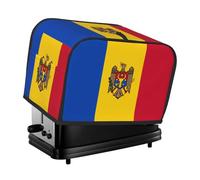The Flag of Moldova toaster cover is suitable for 2 small toaster covers with wide slots and comes with a storage pocket to meet diverse baking needs.