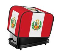 The Flag of Peru toaster cover is suitable for 2 small toaster covers with wide slots and comes with a storage pocket to meet diverse baking needs.
