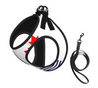 The Flag of Scarborough Dog Harness - Equipped with Reflective Straps and Quick Release Buckles - Suitable for Small Cats and Dogs