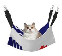 The Flag of Scarborough Pet Hammock for Cats - Perfect Cat Window Hammock for Large Cats, Ferrets, Rabbits & Small Animals, Black