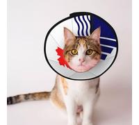 The Flag of Scarborough Soft Dog Cone Collar, Depets Adjustable Recovery Pet Cone E-Collar for Cats Kittens Rabbits, Comfy Elizabethan Collar