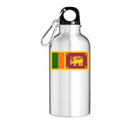 The Flag Of Sri Lanka Tourist Water Bottle Silver
