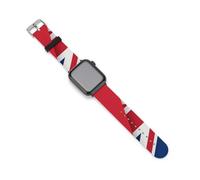 The Flags of Romania And The United Kingdom Silicone Smartwatch Replacement Bands Compatible with IWatch Wristbands Strap