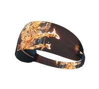 The Flame in The Cup Sports Head Tie for Men and Women-Headband Karate Tie Back Sweat Wicking Workout Head Band,Perfect for Running