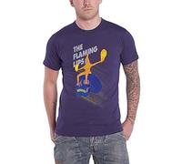 The Flaming Lips T Shirt Skull Rider Band Logo Official Mens Purple XXL