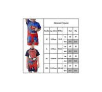 (The Flash, 3-4 Years) 3-11 Years Kids Superman Swimwear One-piece Swimsuit Bathing Suitp