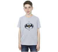 The Flash Batman Metal Logo T-Shirt DC Comics Grey 3-4 Years