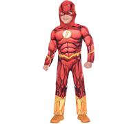 (PKT) (9906078) Classic Child Kids Warner Bros The Flash Fancy Dress Costume (3-4 Years)