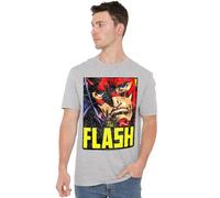 The Flash Comic Panel Unisex T Shirt, Athletic Heather, XXL