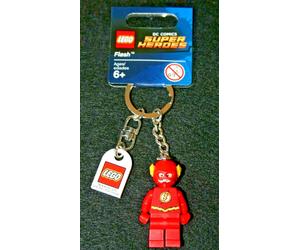 THE FLASH Key Ring/Key Chain Lego DC COMICS Superheroes Brand New 853454