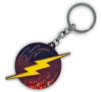 The Flash Logo Lightning Bolt Keyring Keychain Bag Charm From DC Comics Movie CW TV Series Just League The Flash Movie 2021 (Crimson Red)
