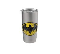 The Flash Movie Batman Logo Distressed Stainless Steel Insulated Tumbler