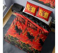 THE FLASH Movie Duvet Cover - DC Multiverse Design Batman - Official Reversible Bedding Set - Double Duvet Cover and Pillowcase Set