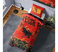 The Flash Movie Duvet Cover - DC Multiverse Design Batman - Official Reversible Bedding Set - Single Duvet Cover and Pillowcase Set
