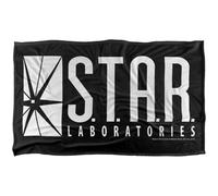 The Flash S.t.a.r. Labs Logo Blanket Multicoloured (152Cm X 127Cm)