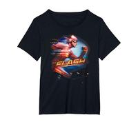 The Flash TV Series Fastest Man T Shirt T-Shirt, Women's Plus, Black, 3X