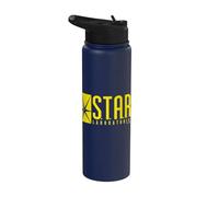 The Flash TV Series S.T.A.R. Labs Logo Stainless Steel Insulated Water Bottle