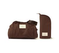 The Flat Lay Co Drawstring Makeup Bag & Brush Holder Bundle, Espresso