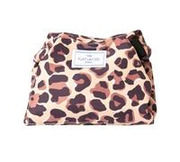 The Flat Lay Co Drawstring Makeup Bag, Leopard Print