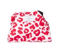 The Flat Lay Co Drawstring Makeup Bag, Pink Leopard Print