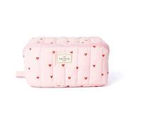 The Flat Lay Co. Marshmallow Flat Lay Makeup Box Bag In Sweet Pink Hearts
